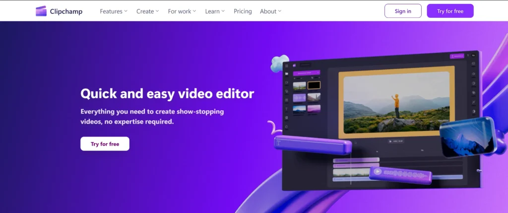 Clipchamp- one of the best video editing alternatives to Canva