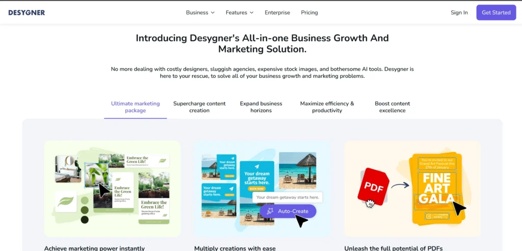 Desygner - One of the best mobile first alternatives to Canva